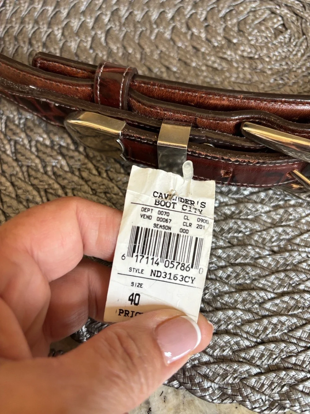 Nadim Women’s or Men’s Leather Brown Cognac Belt